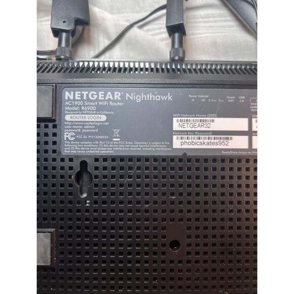 Long Range Wifi Router AC1900 Dual Wireless R6900 & 5g Netgear Nighthawk - Picture 2 of 3